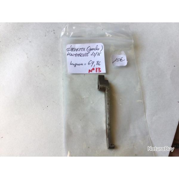 VENDU PAR CUIRASSIER11 N� 13 G�CHETTE GAUCHE POUR FUSIL HAMMERLESS CALIBRE 12 ET 16