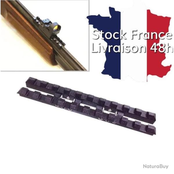 Rail picatinny pour bande ventil�e de 7mm pour Baikal et autres mod�les - Stock France