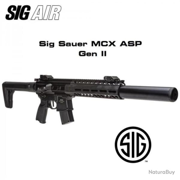 Mitraillette Sig Sauer MCX - GEN2 ASP Black Co2 - 4,5 pellets