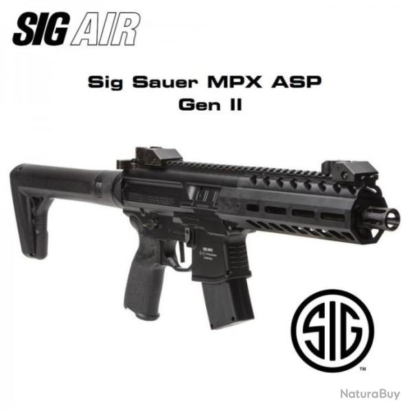 Mitraillette Sig Sauer MPX - GEN2 ASP Black Co2 - 4,5 pellets