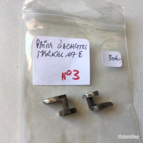 VENDU PAR CUIRASSIER11 N�3 PAIRE DE GACHETTES DE FUSIL MERKEL CAL 12 117E