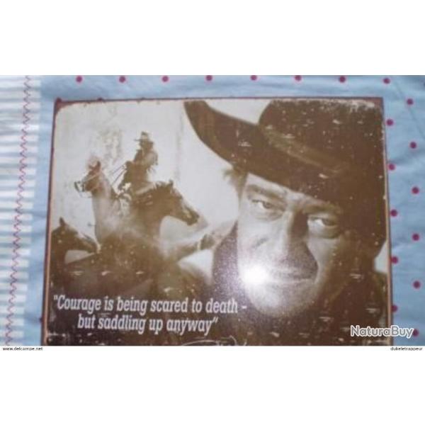Plaque en t�le sur John WAYNE ! COLLECTION !!! (1)