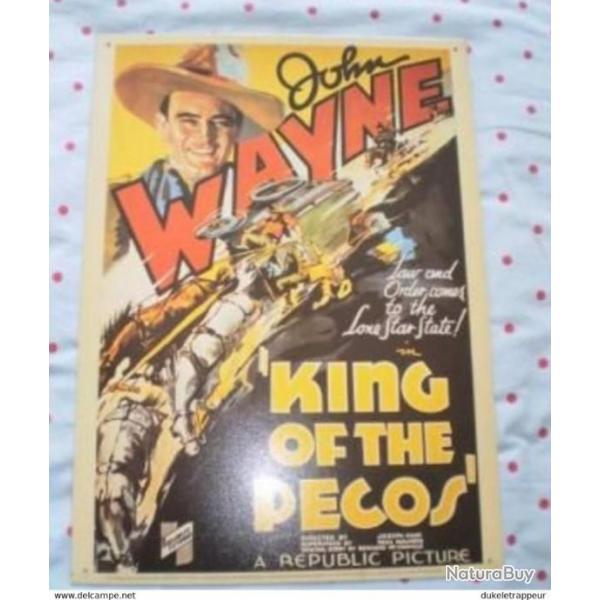 Plaque en t�le sur John WAYNE ! COLLECTION !!! (2)