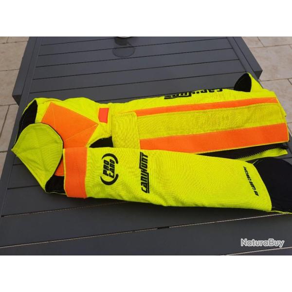 Gilet de protection CANIHUNT neuf T 70/80 + fermeture � glissi�re pour agrandissement T 80/85