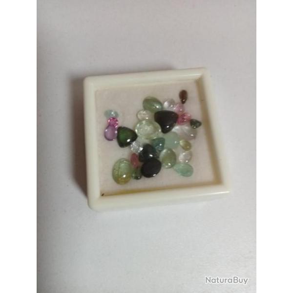 lot de tourmaline 26 pices 12,82 ct