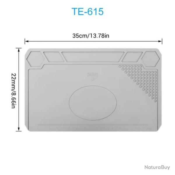 Tapis de nettoyage armes en silicone - Mod�le TE-615