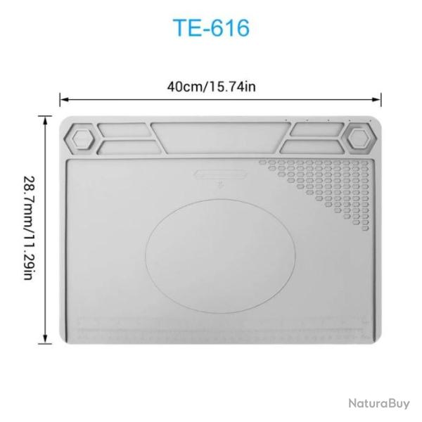 Tapis de nettoyage armes en silicone - Mod�le TE-616