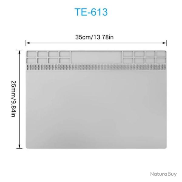 Tapis de nettoyage armes en silicone - Mod�le TE-613