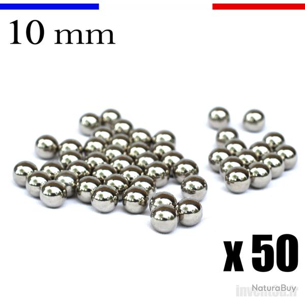 50 billes 10mm Acier - Impact - Exp�dition France - Id�al Lance pierre bricolage et autres