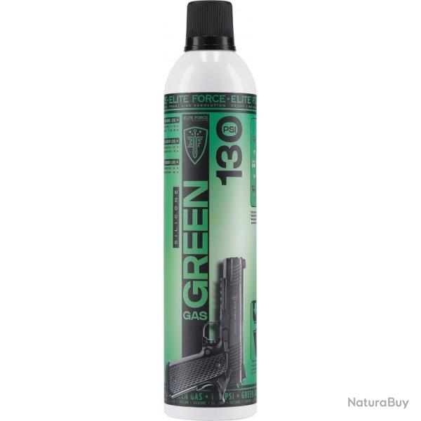 BOMBE GAZ 600 ML ELITE FORCE GREEN GAS MAINTENANCE 130 PSI (HUILE SILICONE)