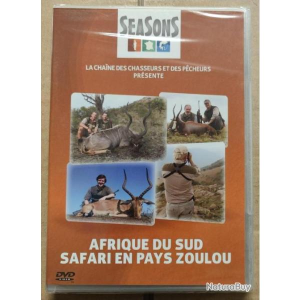 Dvd AFRIQUE DU SUD SAFARI EN PAYS ZOULOU (neuf)