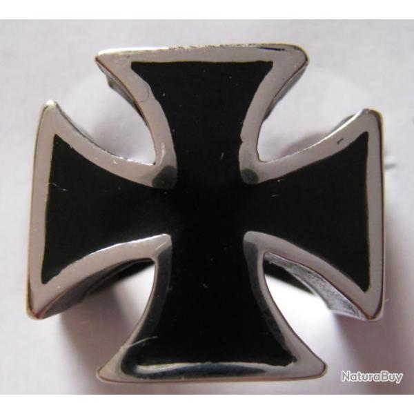 BAGUE ACIER INOX IRON CROSS - Ref.02