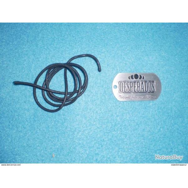 Plaque pendentif "DESPERADOS" Collection ou Fans !