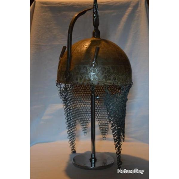 CASQUE INDO PERSAN KULAH KHUD EPOQUE XIX SIECLE-ORIENTAL INDO PERSIAN HELMET 19Th CENTURY