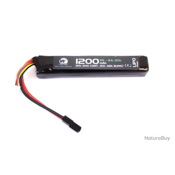 Batterie Li-Po 1 stick 11.1V - 1200 mAh 20C tamiya | Nuprol (0000 2488)