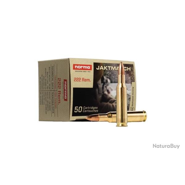 .222 REM NORMA JAKTMATCH 55 GRAINS 3,6GRAME
