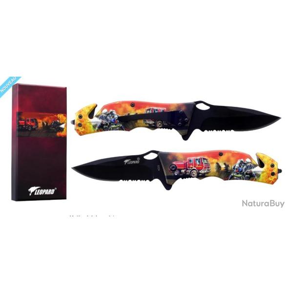 COUTEAU TACTIQUE 3D GRIP - FIREFIGHTERS (3)