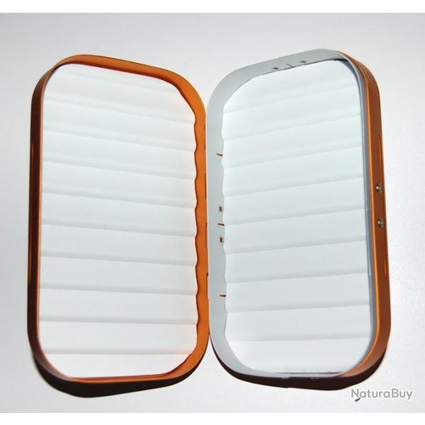 LOT DE 2 BOITES METAL ALUMINIUM ANODISE DOREES