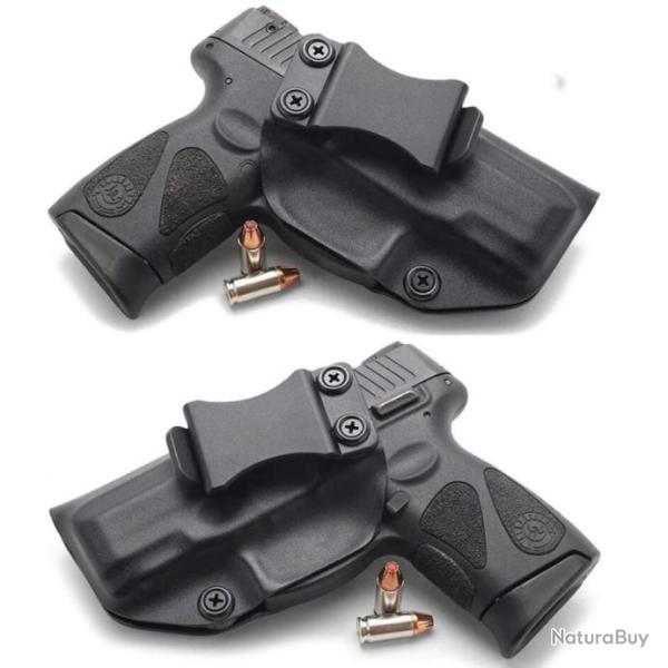 HOLSTER PORT DISCRET POUR TAURUS PT140 EN KYDEX - DROITIER OU GAUCHER - LIVRAISON GRATUITE