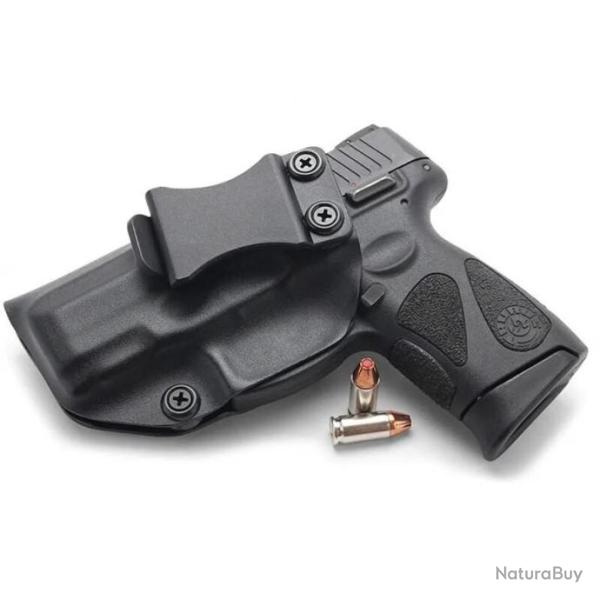 HOLSTER PORT DISCRET POUR TAURUS PT140 EN KYDEX - GAUCHER - LIVRAISON GRATUITE