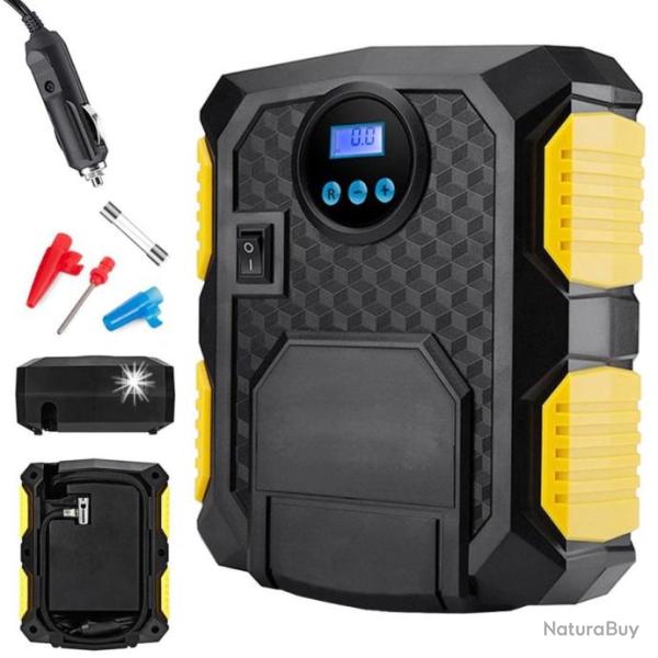 Compresseur Gonfleur LED LCD Automobile Moto V�lo 12 V 120 W 150 PSI Auto Moto Van V�lo