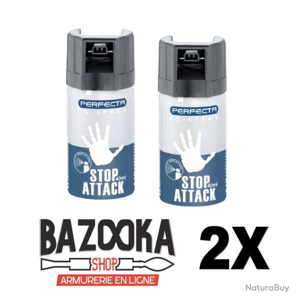 2X BOMBE STOP ATTACK CS 40 ML PERFECTA - Umarex