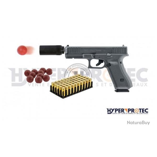 Pack D�fense Glock 17 Gen 5 - Pistolet Alarme