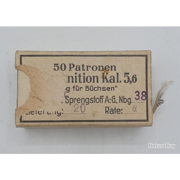 Bo�te Allemande de 25 cartouches 22LR de collection (RWS).