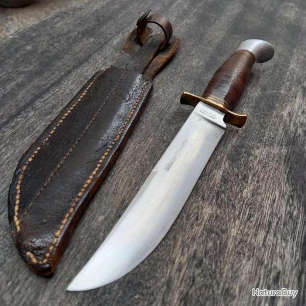 Grand Couteau SABATIER avec �tui en cuir