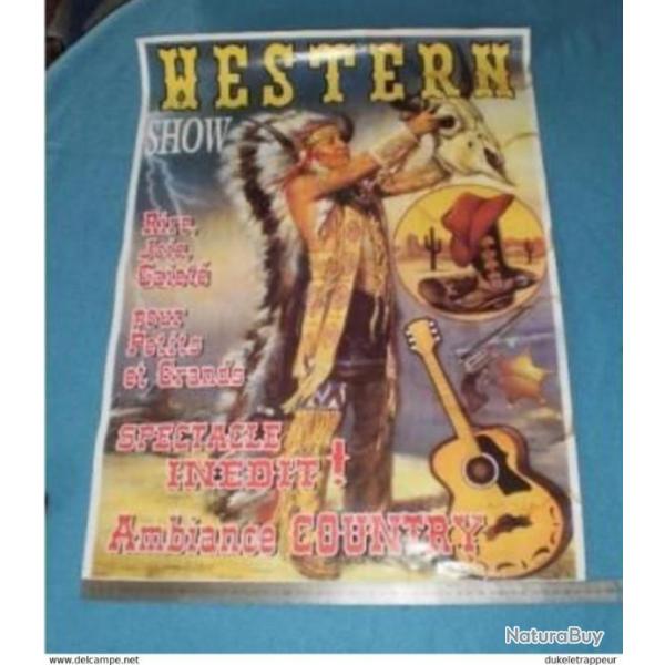 Tr�s belle affiche de festival ! Indien, Cowboy, Country ! Collection .
