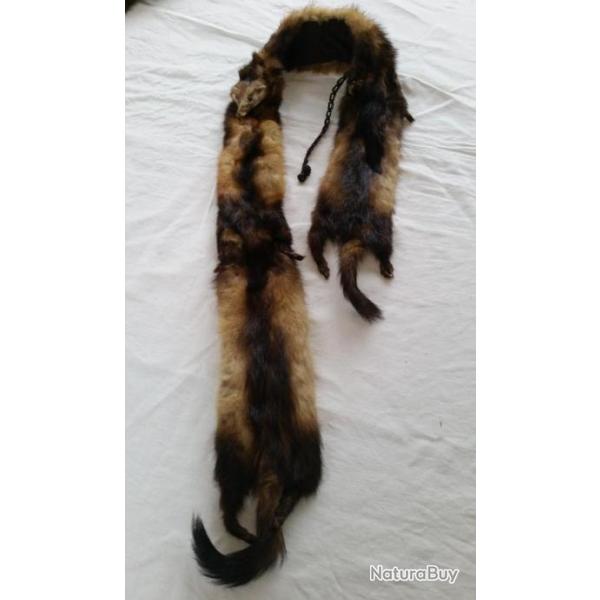 col tole en vison vintage