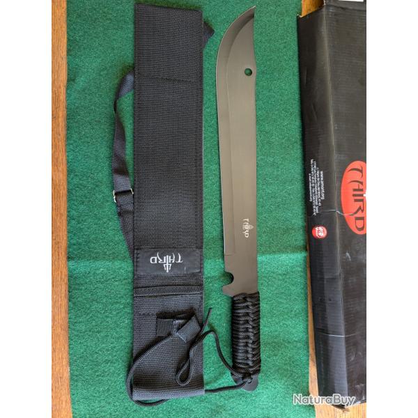 DESTOCKAGE !!  MACHETTE DE SURVIE THIRD  poign�e paracorde
