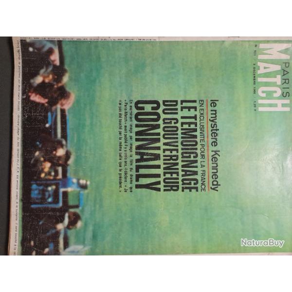 MAGAZINE PARIS MATCH.LE MYSTERE KENNEDY.DECEMBRE 1966.