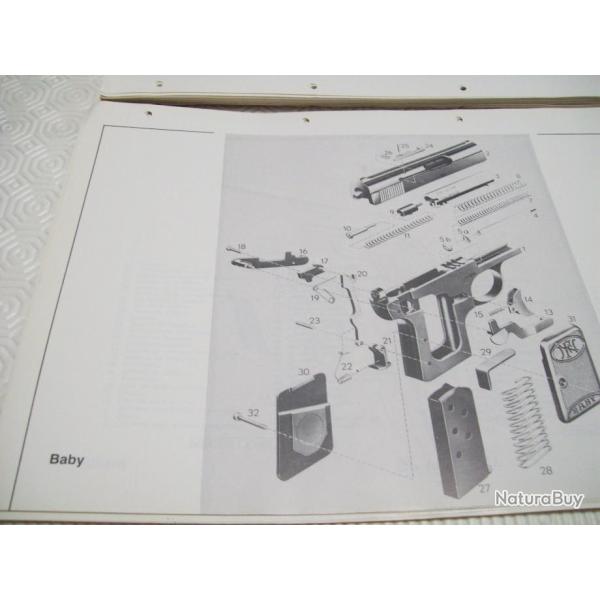�clat�s d'armes BROWNING avec listes de pi�ces