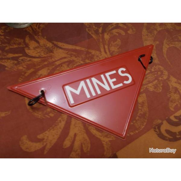 Panneau / Pancarte Arm�e Fran�aise MINE
