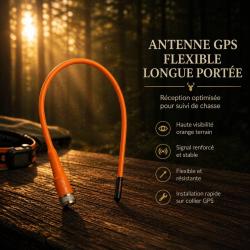 Antenne souple orange compatible avec les centrales garmin alpha