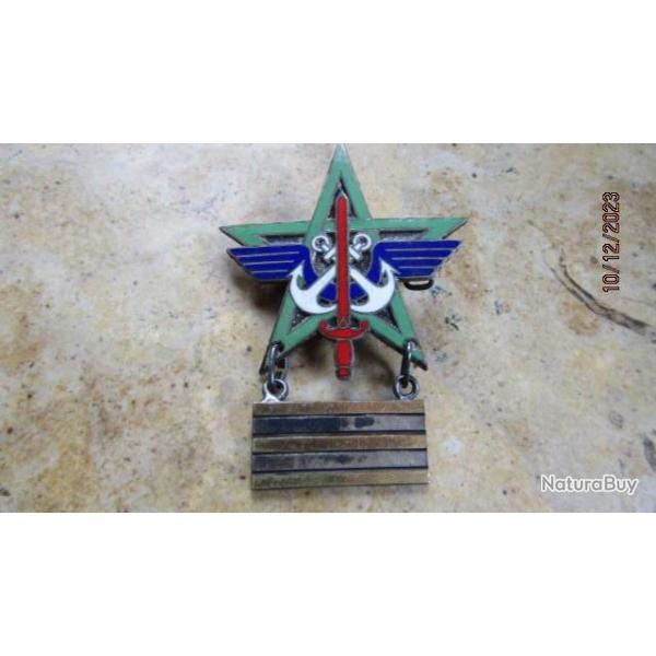 Insigne UNOR Maroc Union nationale des officiers r�serve (Lieutenant Colonel) Drago Romainville