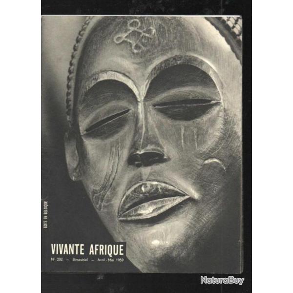 vivante afrique 202 avril-mai 1959, afrique �quatoriale fran�aise,