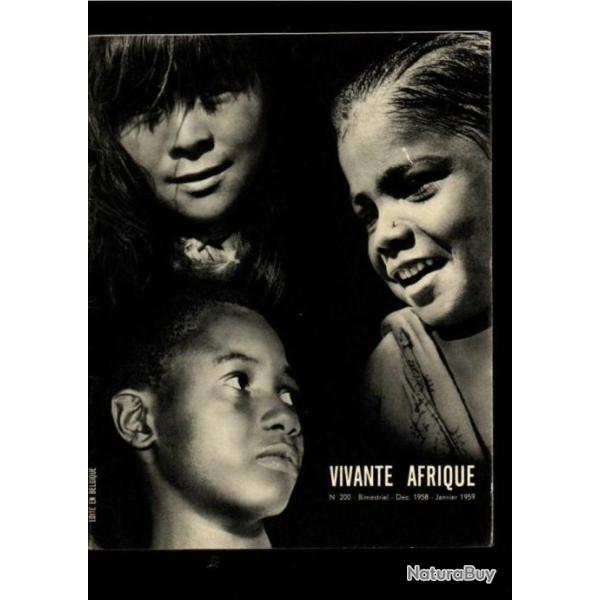 vivante afrique 200 d�cembre 1958-janvier 1959 , action missionnaire pie XII, le monde des missions