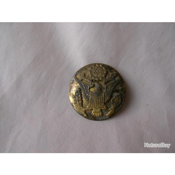 WW2 US INSIGNE DE CASQUETTE AM�RICAINE MILITAIRE SOUS-OFFICIERS FABRICATION MEXICAINE FOR US RARE