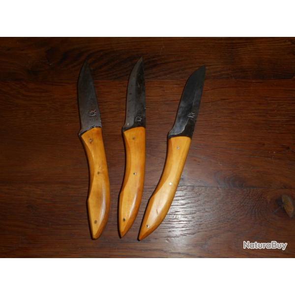 Couteaux  steak forgs lot de trois