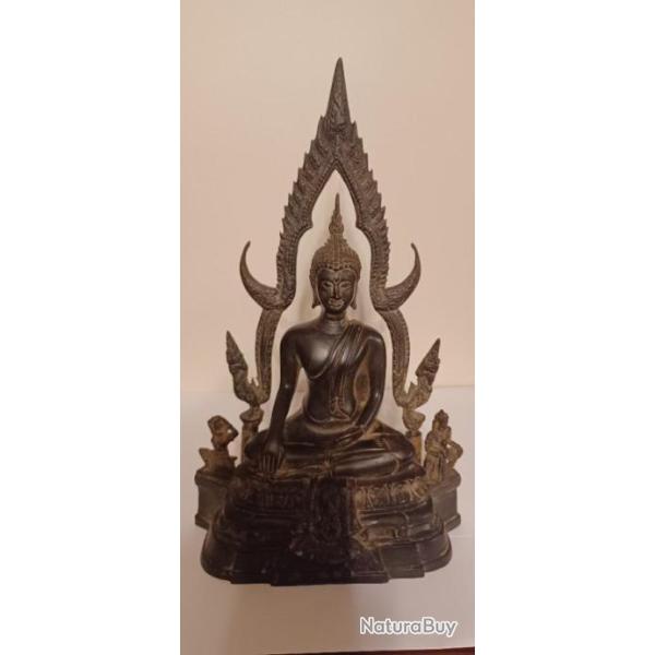 STATUETTE THAILANDAISE EN BRONZE REPRESENTANT BOUDDHA