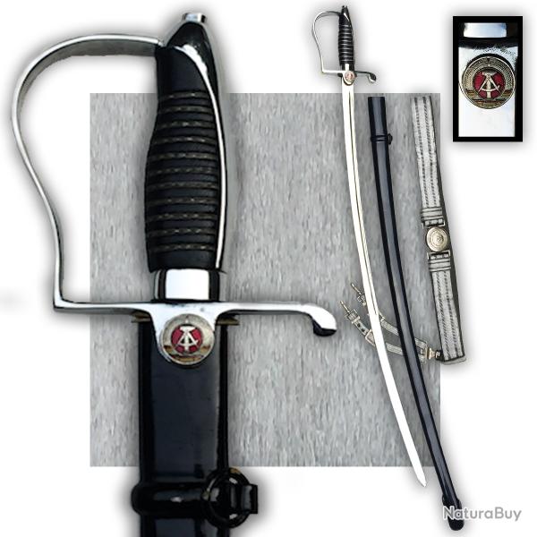 RARISSIME & SUPERBE SABRE R.D.A., ALLEMAGNE DE L'EST, URSS + CEINTURON, GUERRE FROIDE,  #1