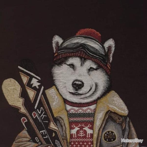 PN23 - Coussin Ours skieur