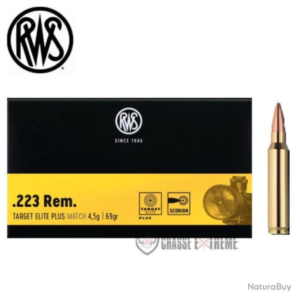 20 Munitions RWS Cal 223 Rem 69gr Target Elite Plus