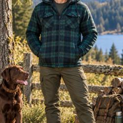 Chemise doubl&eacute;e  Sherpa Richmond Vert