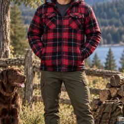 Chemise doubl&eacute;e  Sherpa Richmond Rouge