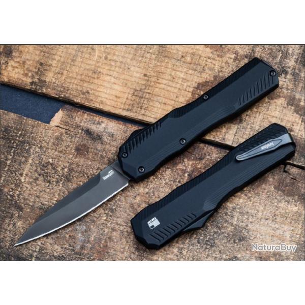 Couteau Kershaw Livewire OTF AUTO Black Lame Acier CPM-MagnaCut Manche Aluminum Clip USA KS9000BLK