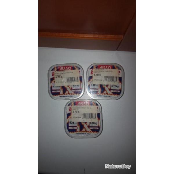 Fil de p�che ASSO 28 centi�mes 6.7kg