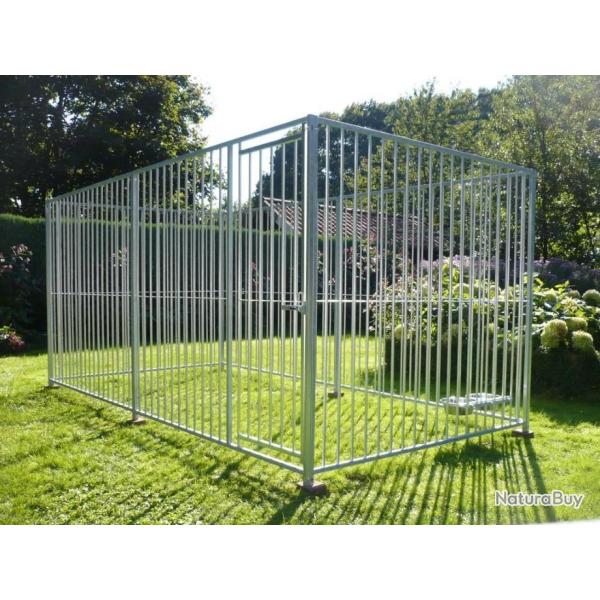 Chenil 12m� � barreaux + 6 pieds cielterre-commerce